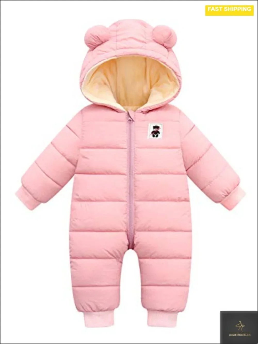 Baby Snowsuit Winter Coat Warm Hoodie Romper Puffer Jacket